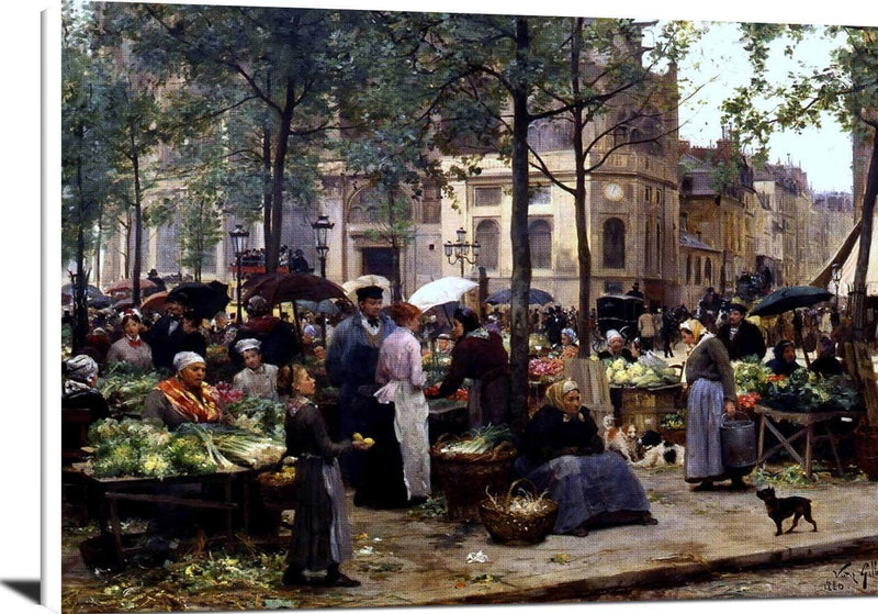 Le Carreau Des Halles Painting Victor Gabriel Gilbert Canvas Art Fine Art Print