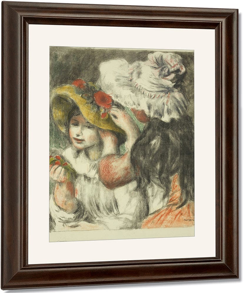 Le Chapeau Epingle 1 By Pierre Auguste Renoir Fine Art Print