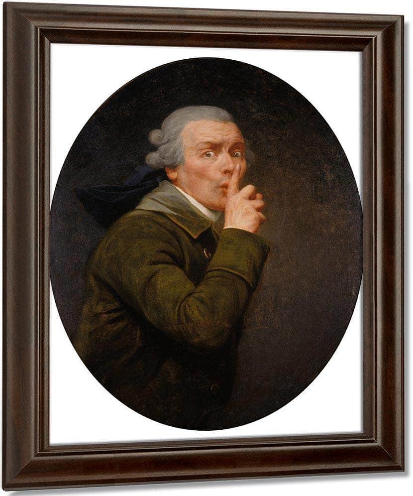 Le Discret 1791 By Joseph Ducreux Fine Art Print