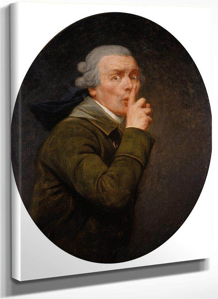 Le Discret 1791 By Joseph Ducreux Fine Art Print