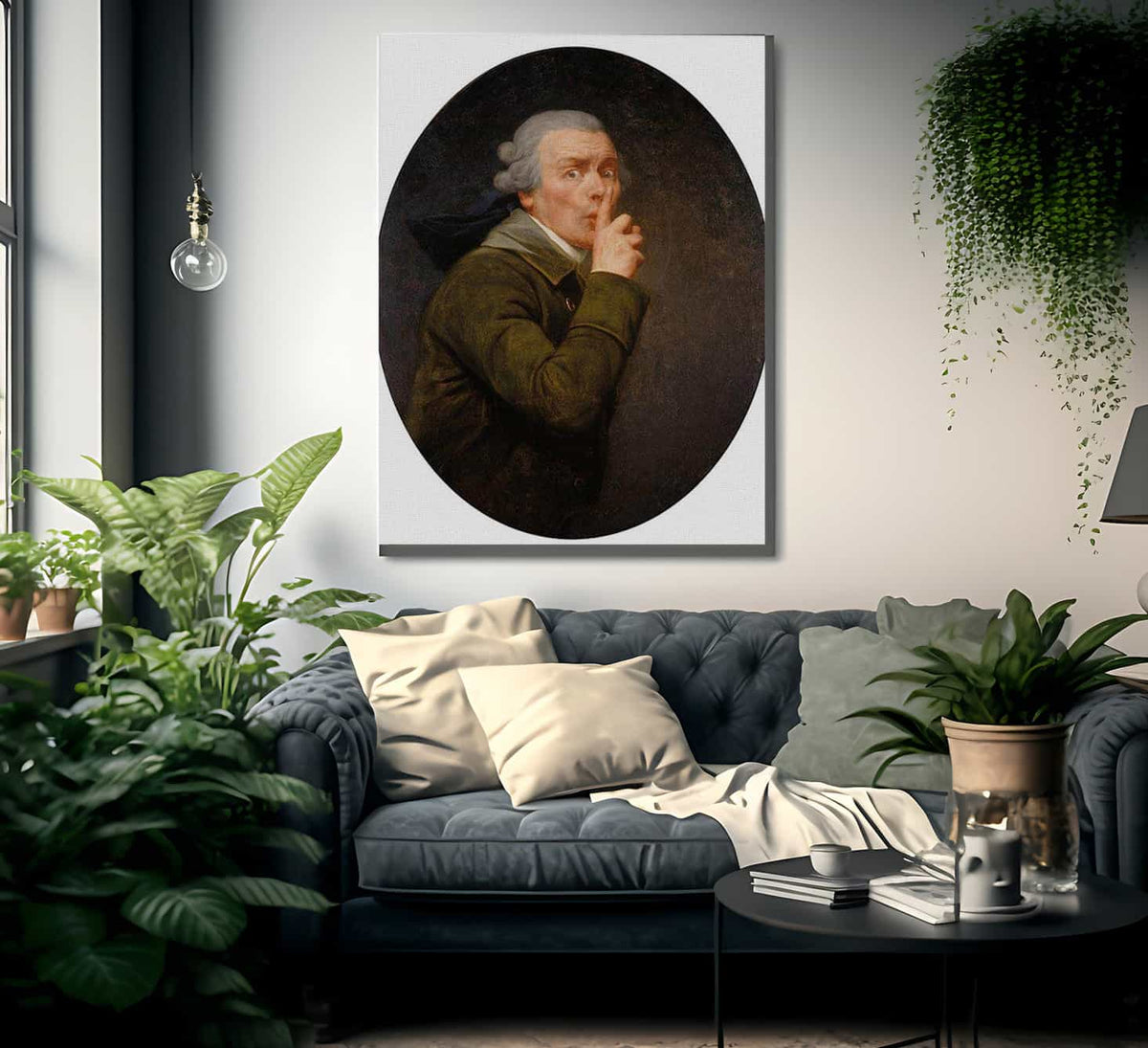 Le Discret 1791 By Joseph Ducreux Fine Art Print