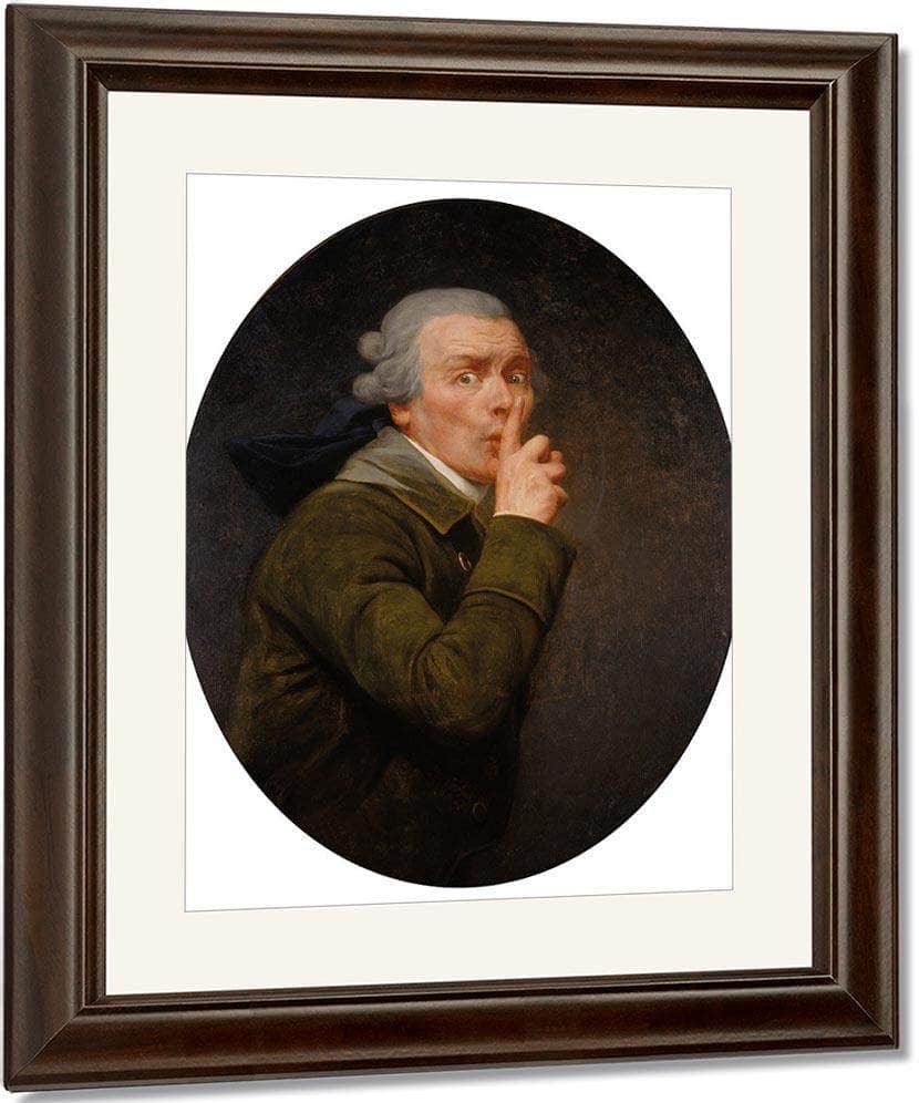 Le Discret 1791 By Joseph Ducreux Fine Art Print