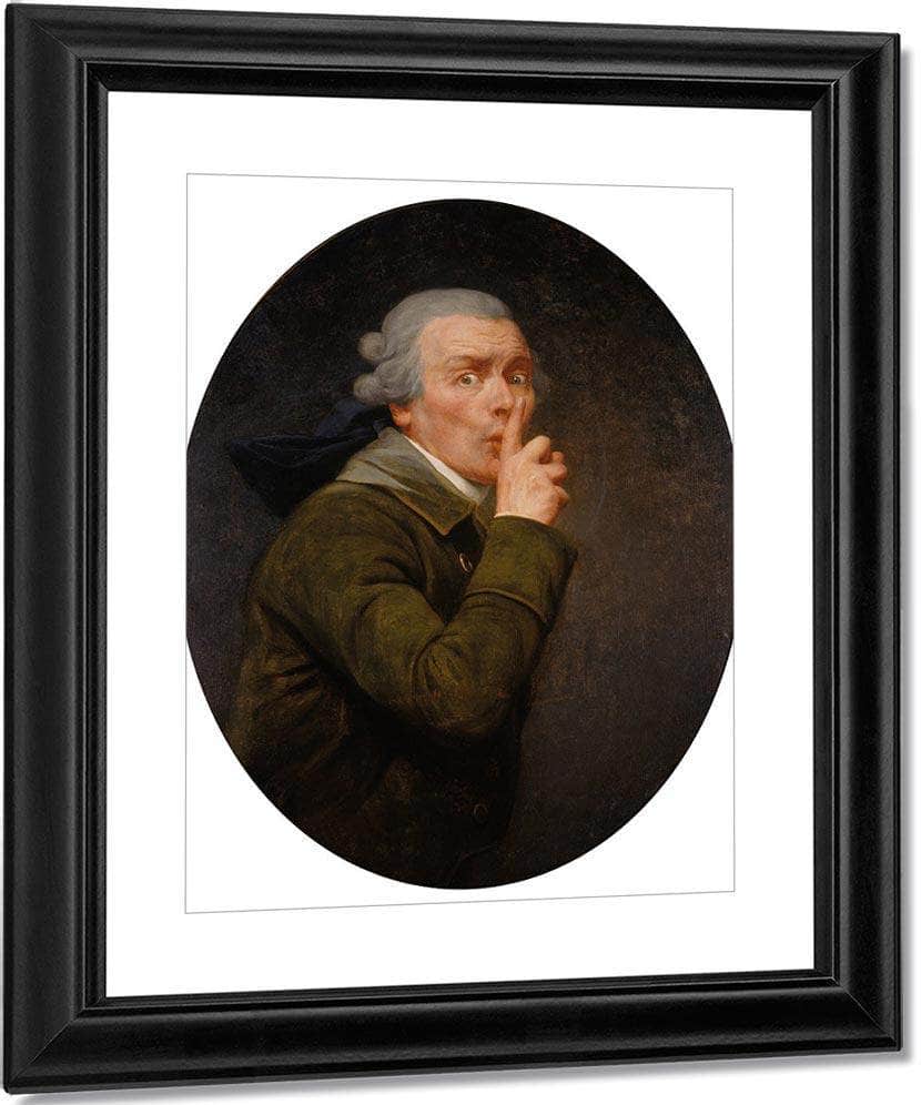 Le Discret 1791 By Joseph Ducreux Fine Art Print