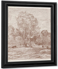 Le Dormoir Des Vaches (The Cow Pasture) By Jean Baptiste Camille Corot Fine Art Print
