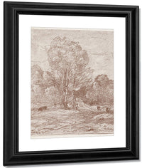 Le Dormoir Des Vaches (The Cow Pasture) By Jean Baptiste Camille Corot Fine Art Print