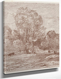 Le Dormoir Des Vaches (The Cow Pasture) By Jean Baptiste Camille Corot Fine Art Print