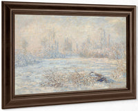 Le Givre (View Of Vetheuil In Winter, Val D'oise, Ile De France) By Claude Monet Fine Art Print