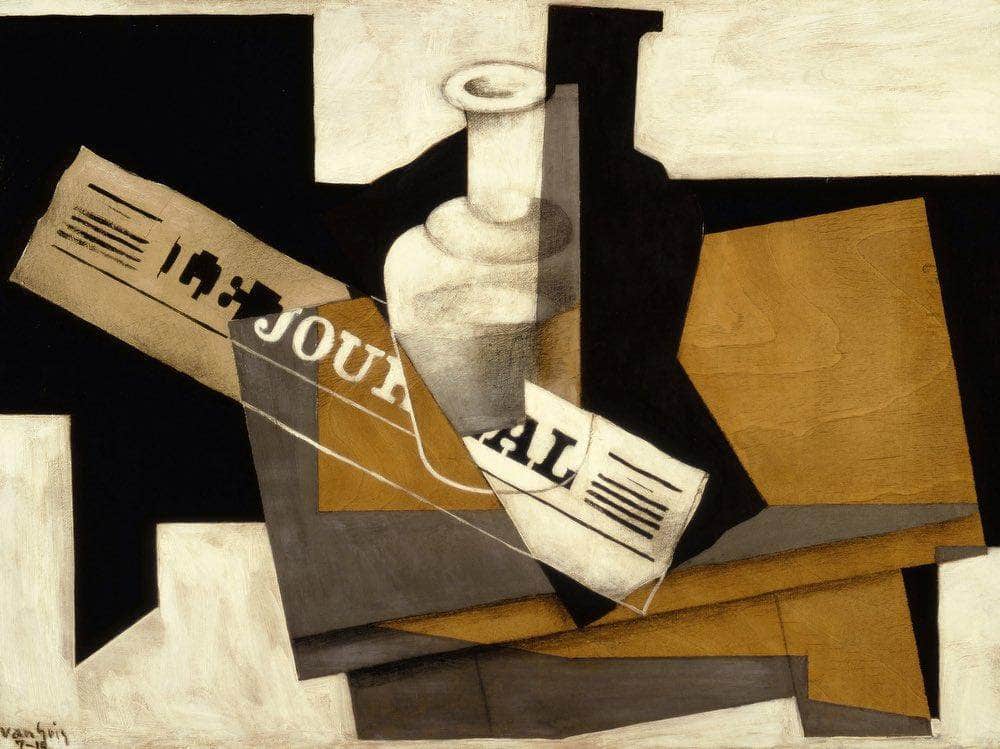 Le Journal By Juan Gris Fine Art Print