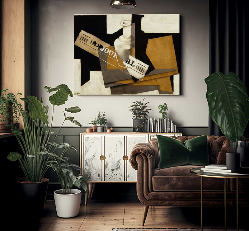 Le Journal By Juan Gris Fine Art Print