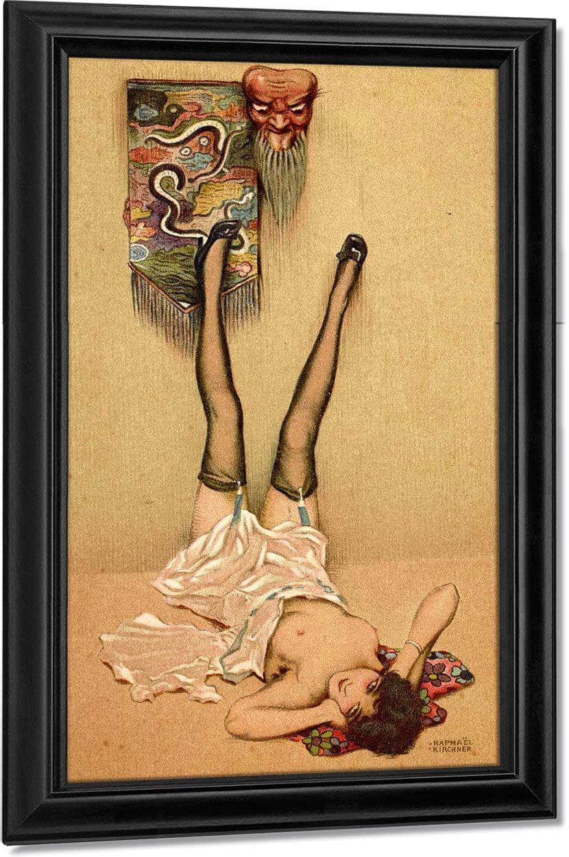 Le Masque Impassible Firstworldwar Com1 By Raphael Kirchner Fine Art Print