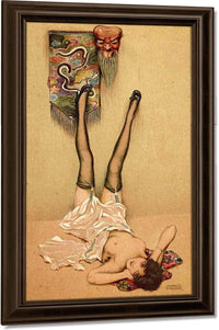 Le Masque Impassible Firstworldwar Com1 By Raphael Kirchner Fine Art Print