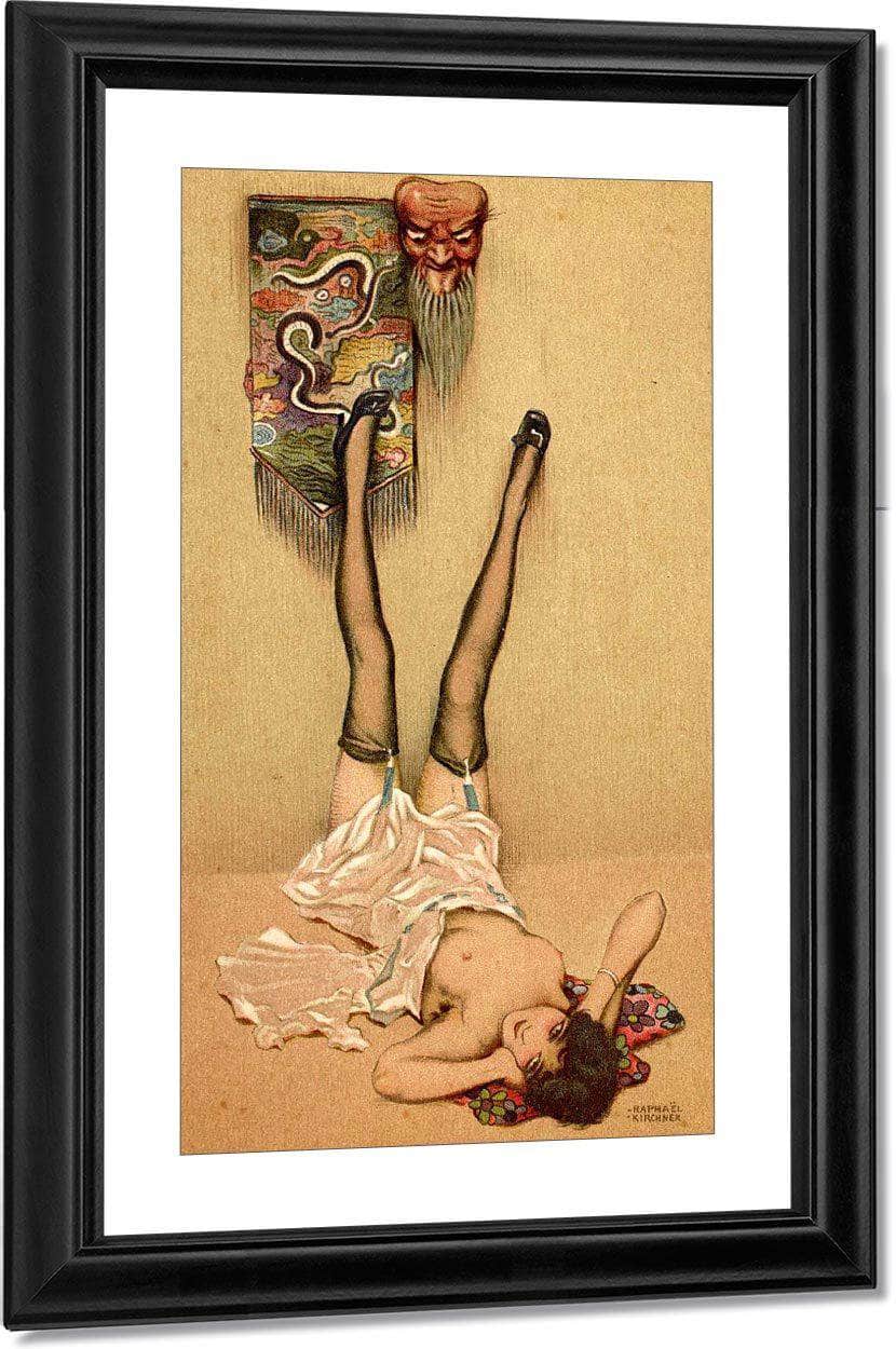 Le Masque Impassible Firstworldwar Com1 By Raphael Kirchner Fine Art Print