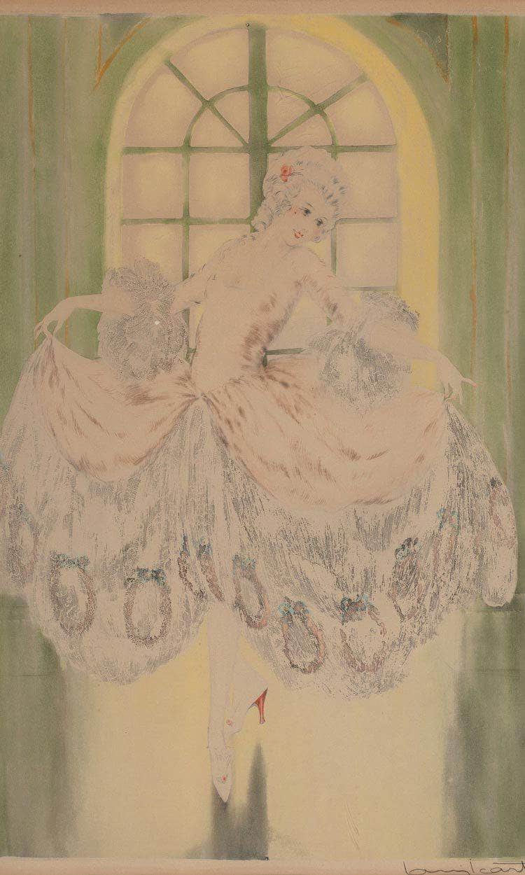 Le Menuet By Louis Icart Fine Art Print