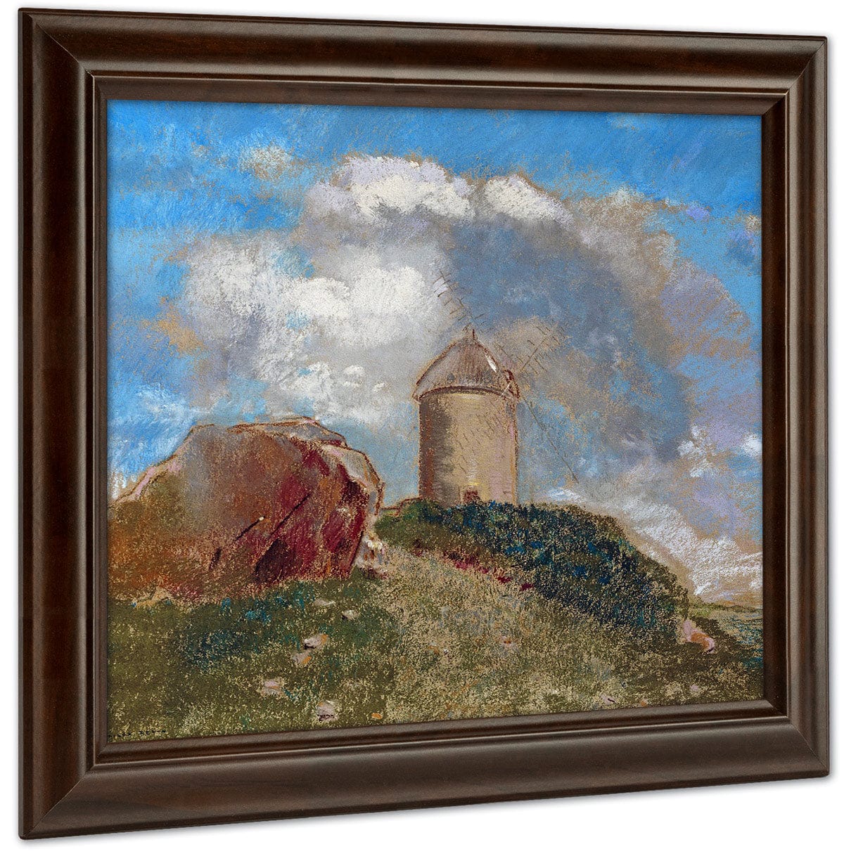 Le Moulin A Vent By Odilon Redon Fine Art Print