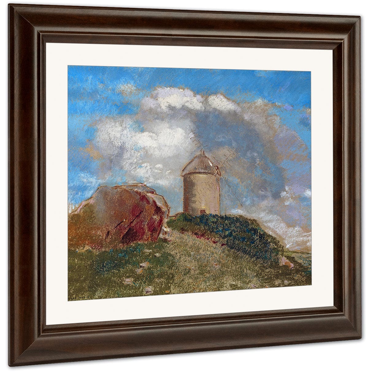 Le Moulin A Vent By Odilon Redon Fine Art Print