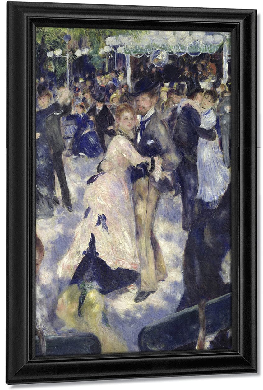 Le Moulin De La Galette, Detail Of The Dancers By Pierre Auguste Renoir Fine Art Print