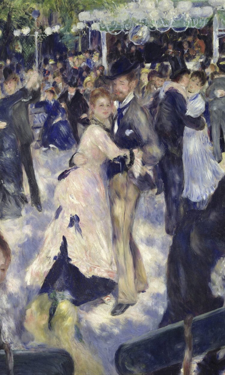 Le Moulin De La Galette, Detail Of The Dancers By Pierre Auguste Renoir Fine Art Print