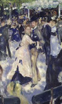 Le Moulin De La Galette, Detail Of The Dancers By Pierre Auguste Renoir Fine Art Print