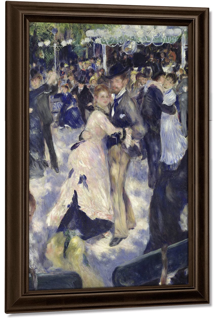 Le Moulin De La Galette, Detail Of The Dancers By Pierre Auguste Renoir Fine Art Print