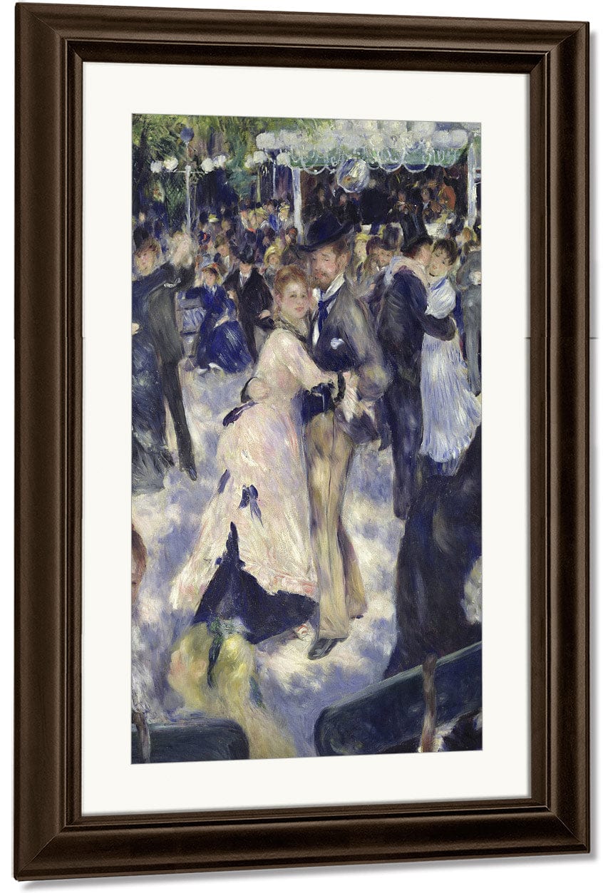Le Moulin De La Galette, Detail Of The Dancers By Pierre Auguste Renoir Fine Art Print
