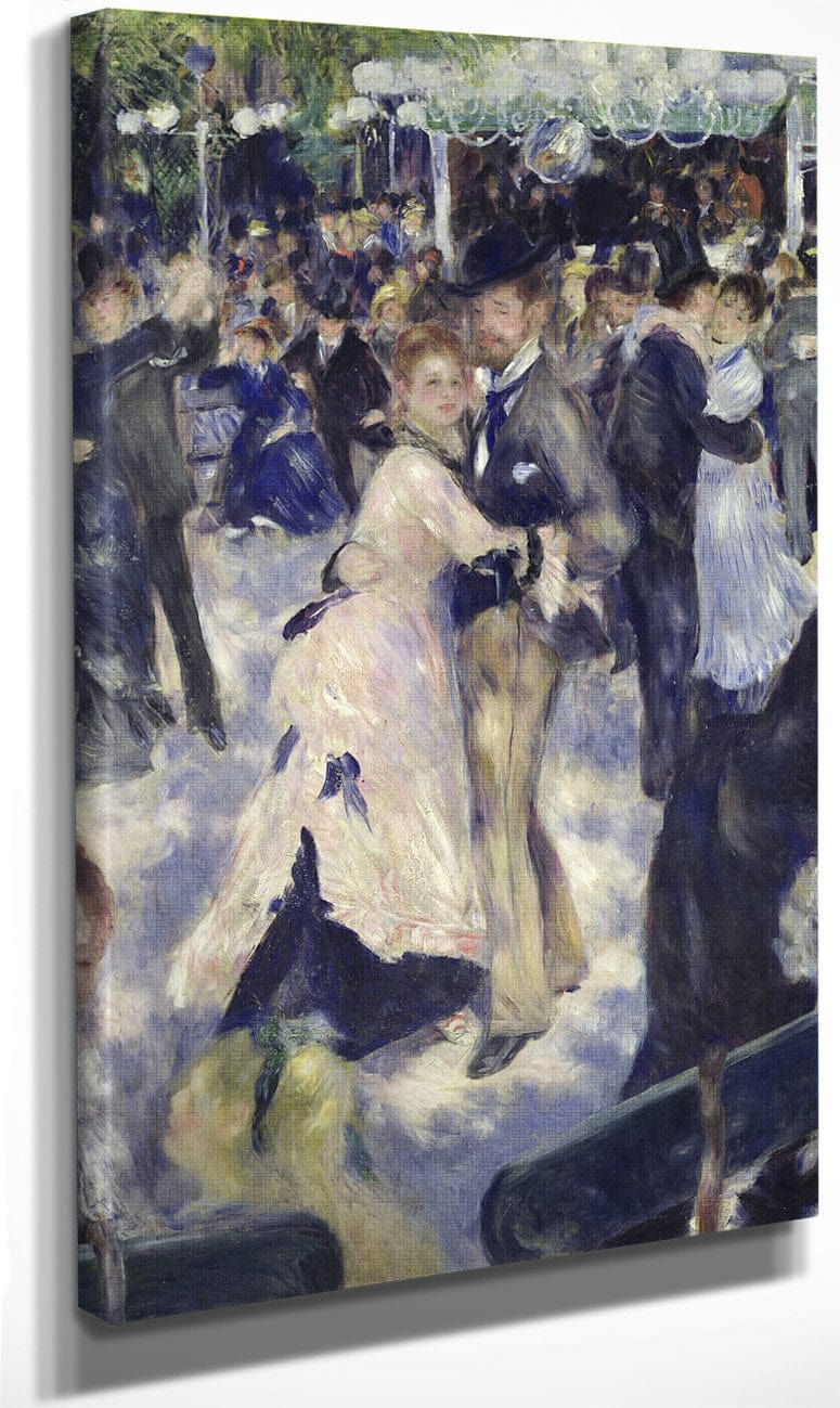 Le Moulin De La Galette, Detail Of The Dancers By Pierre Auguste Renoir Fine Art Print