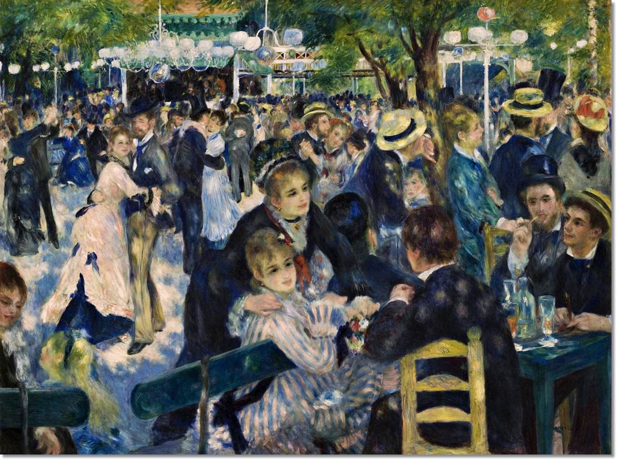 Le Moulin De La Galette Painting Auguste Renoir Canvas Art Fine Art Print