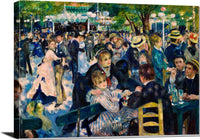 Le Moulin De La Galette Painting Auguste Renoir Canvas Art Fine Art Print