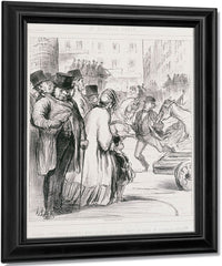 Le Nouveau Paris Comme C'est Heureux Pour Les Gens Presses Qu'on Ait Elargi Les Voies De Communication (The New Paris) By Honore Daumier Fine Art Print