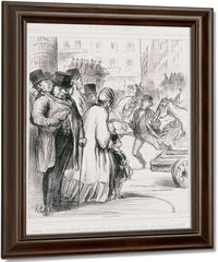 Le Nouveau Paris Comme C'est Heureux Pour Les Gens Presses Qu'on Ait Elargi Les Voies De Communication (The New Paris) By Honore Daumier Fine Art Print