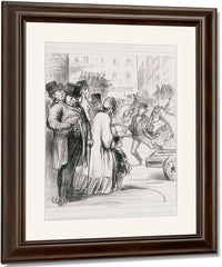 Le Nouveau Paris Comme C'est Heureux Pour Les Gens Presses Qu'on Ait Elargi Les Voies De Communication (The New Paris) By Honore Daumier Fine Art Print