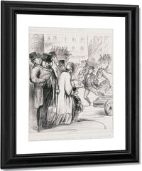 Le Nouveau Paris Comme C'est Heureux Pour Les Gens Presses Qu'on Ait Elargi Les Voies De Communication (The New Paris) By Honore Daumier Fine Art Print