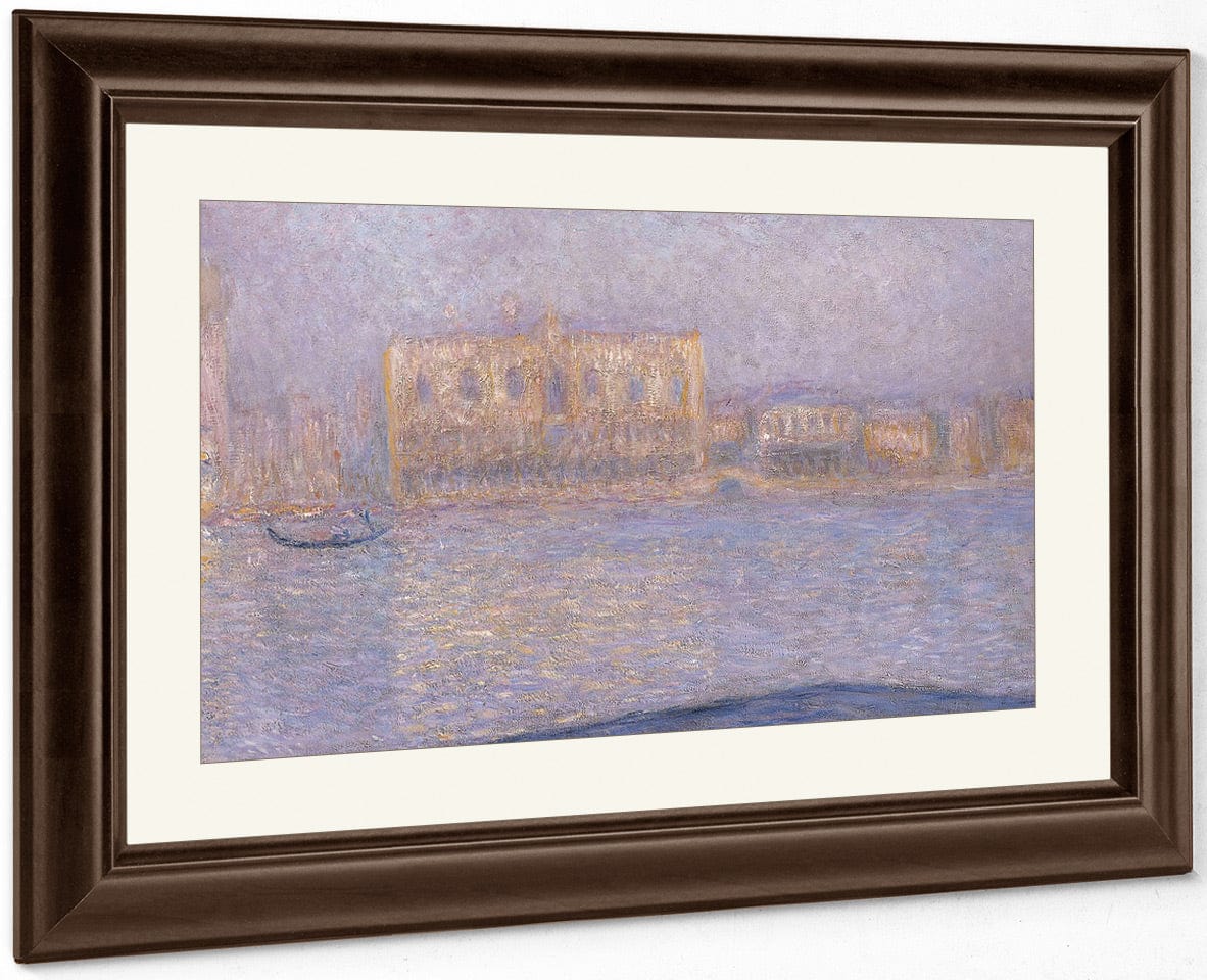 Le Palais Ducal Vu De Saint Georges Majeur By Claude Monet Fine Art Print