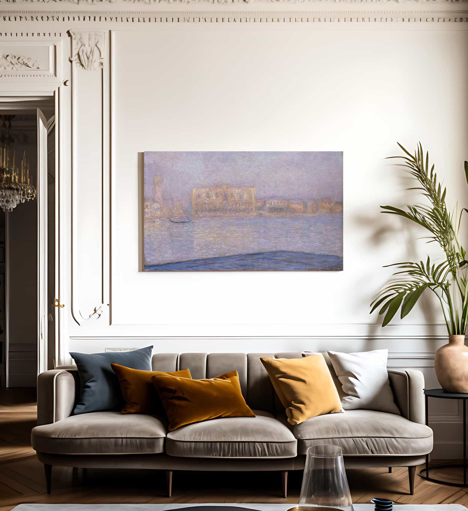 Le Palais Ducal Vu De Saint Georges Majeur By Claude Monet Fine Art Print