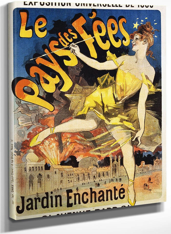 Le Pays Des Fees Poster By Jules Cheret Fine Art Print