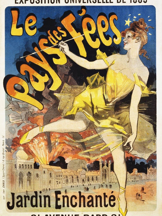 Le Pays Des Fees Poster By Jules Cheret Fine Art Print