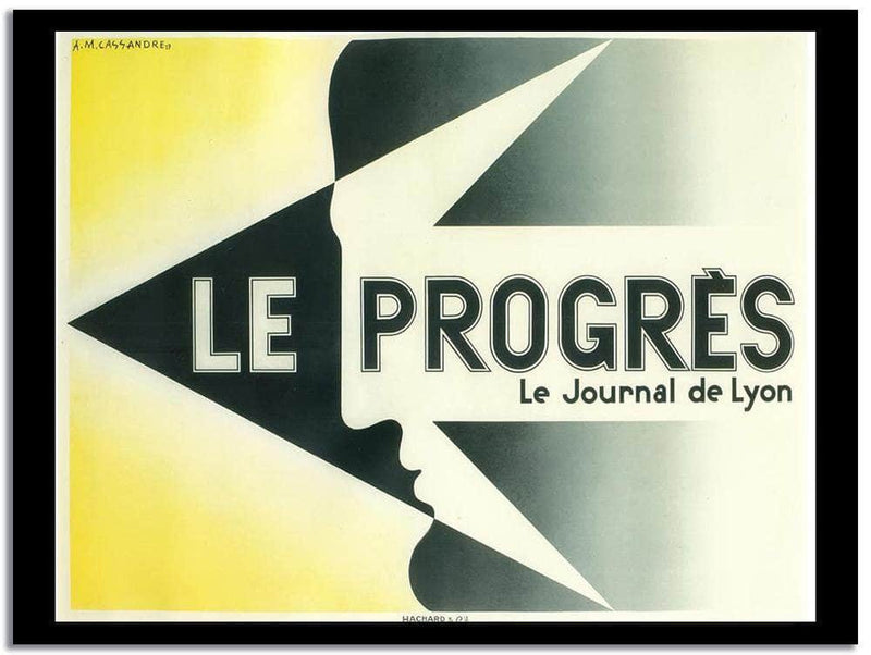 Le Progeres  Vintage Poster Fine Art Print