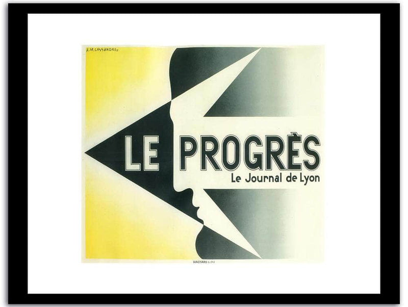 Le Progeres  Vintage Poster Fine Art Print
