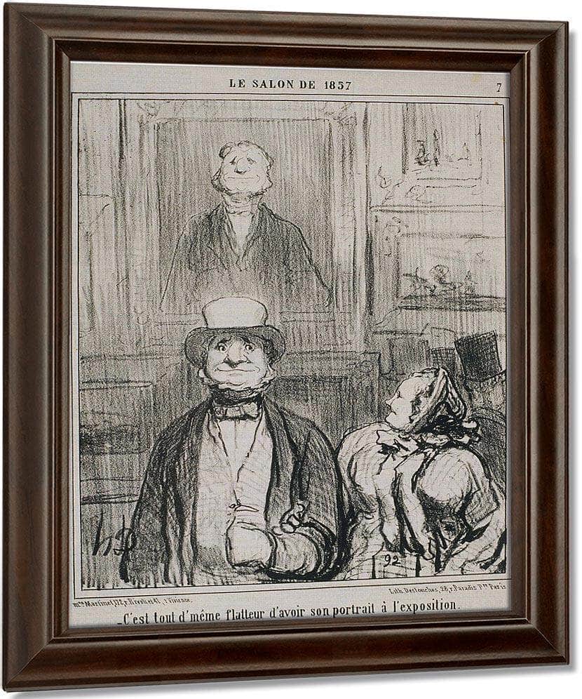 Le Public Du Salon Dis Donc, Not'homme, Faut Y... By Honore Daumier Fine Art Print