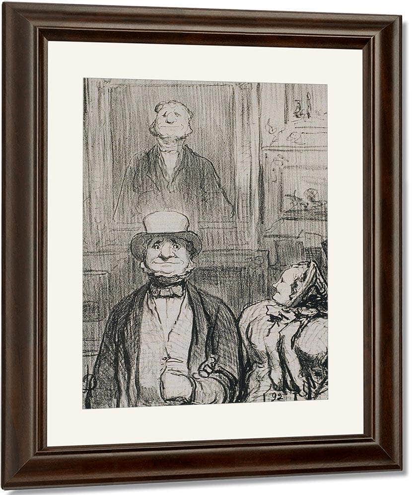 Le Public Du Salon Dis Donc, Not'homme, Faut Y... By Honore Daumier Fine Art Print