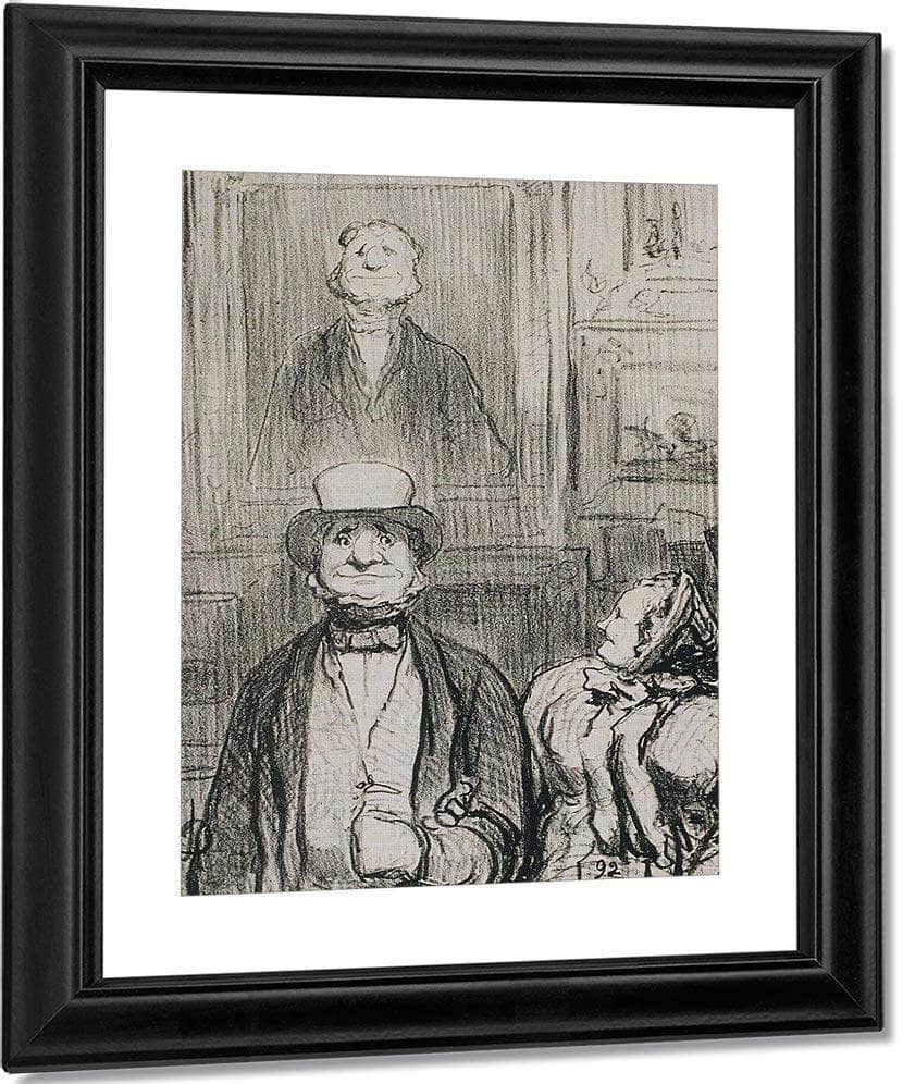 Le Public Du Salon Dis Donc, Not'homme, Faut Y... By Honore Daumier Fine Art Print