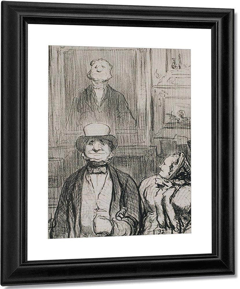 Le Public Du Salon Dis Donc, Not'homme, Faut Y... By Honore Daumier Fine Art Print