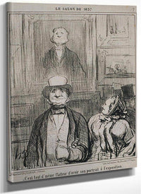 Le Public Du Salon Dis Donc, Not'homme, Faut Y... By Honore Daumier Fine Art Print