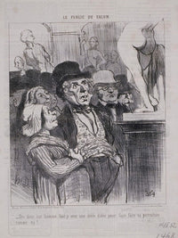 Le Public Du Salon Dis Donc, Not'homme, Faut Y... By Honore Daumier Fine Art Print