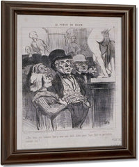 Le Public Du Salon Dis Donc, Not'homme, Faut Y... By Honore Daumier Fine Art Print