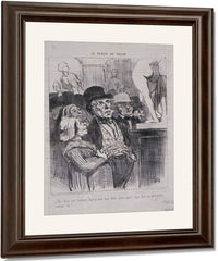 Le Public Du Salon Dis Donc, Not'homme, Faut Y... By Honore Daumier Fine Art Print
