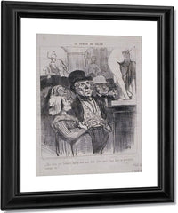 Le Public Du Salon Dis Donc, Not'homme, Faut Y... By Honore Daumier Fine Art Print