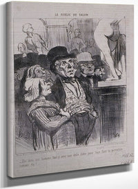 Le Public Du Salon Dis Donc, Not'homme, Faut Y... By Honore Daumier Fine Art Print