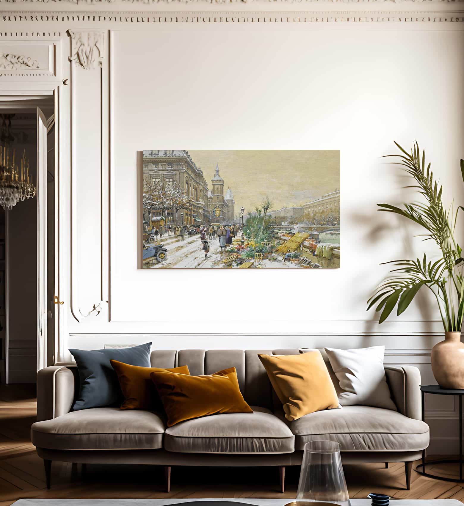 Le Quai Aux Fleurs Et La Conciergerie By Eugene Galien Laloue Fine Art Print