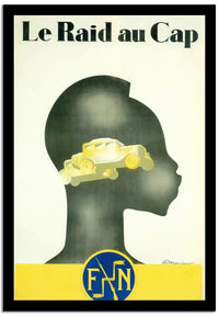 Le Raid Au Cap Vintage Racing Poster Fine Art Print
