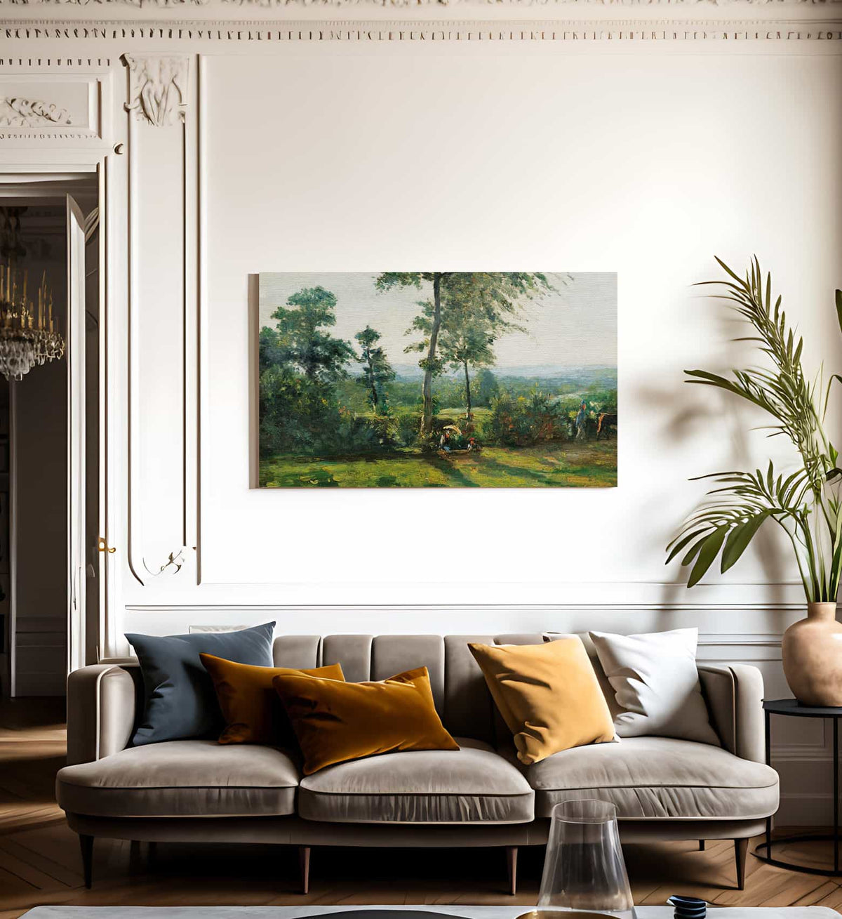 Le Repos Dans La Campagne By Karl Ouren Fine Art Print